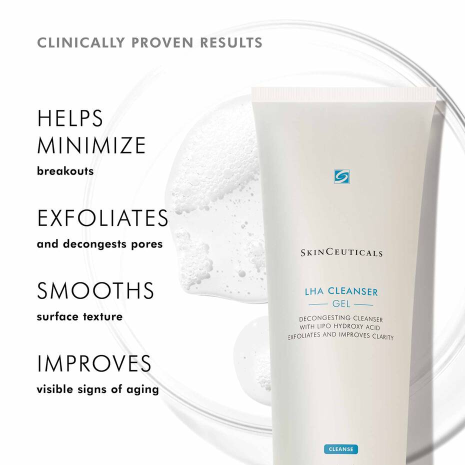 LHA Cleansing Gel LHA/AHA/BHA Face Cleanser for Acne SkinCeuticals