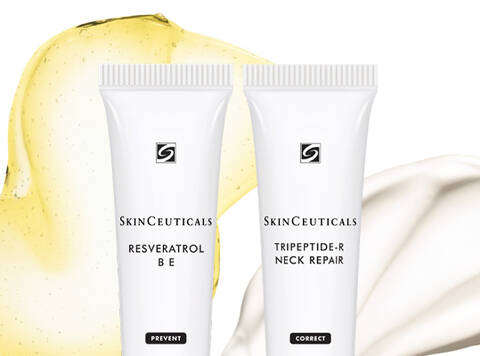 sample of Resveratrol B E + Tripeptide-R Neck Repair
